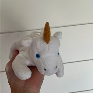 White Plush Unicorn Toy